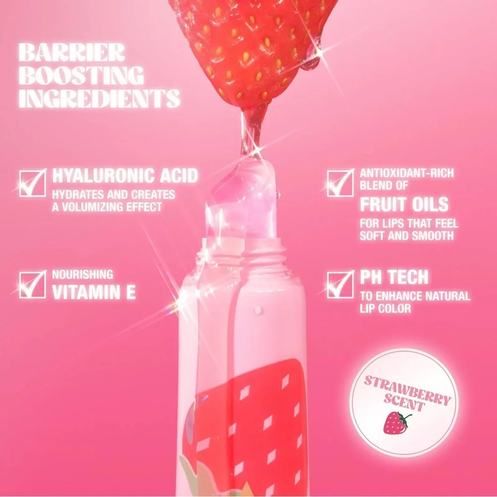 CT- Unreal Lips Healthy Glow Nectar Oil- Juicylicious Strawberry Vanilla